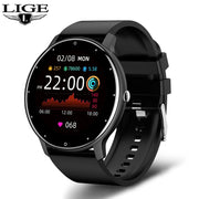 LIGE 2023 Smart watch Ladies Full touch Screen Sports Fitness watch IP67 waterproof Bluetooth For Android iOS Smart watch Female