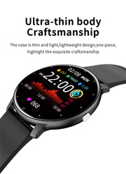 LIGE 2023 New Smart Watch Men Full Touch Screen Sport Fitness Watch IP67 Waterproof Bluetooth For Android ios smartwatch Men+box