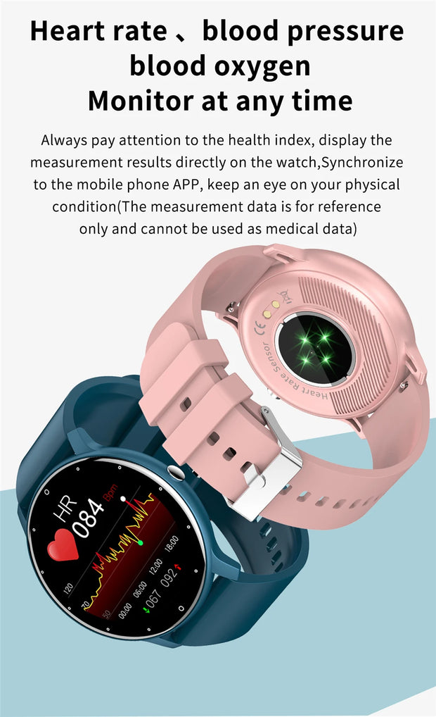 LIGE 2023 Smart watch Ladies Full touch Screen Sports Fitness watch IP67 waterproof Bluetooth For Android iOS Smart watch Female