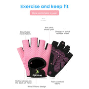 REXCHI Half Finger Sport Training Gloves Non-slip Breathable Fitness Gloves Outdoor Cycling Gloves Indoor Sports Protective Gear