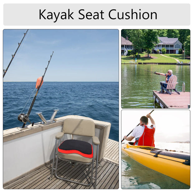 New 3 Colors 1Pc Thickened Kayak Boat Pad Canoe Fishing Boat Comfortable Cushion Padded Rowing Boats Fishing Chair Cushions