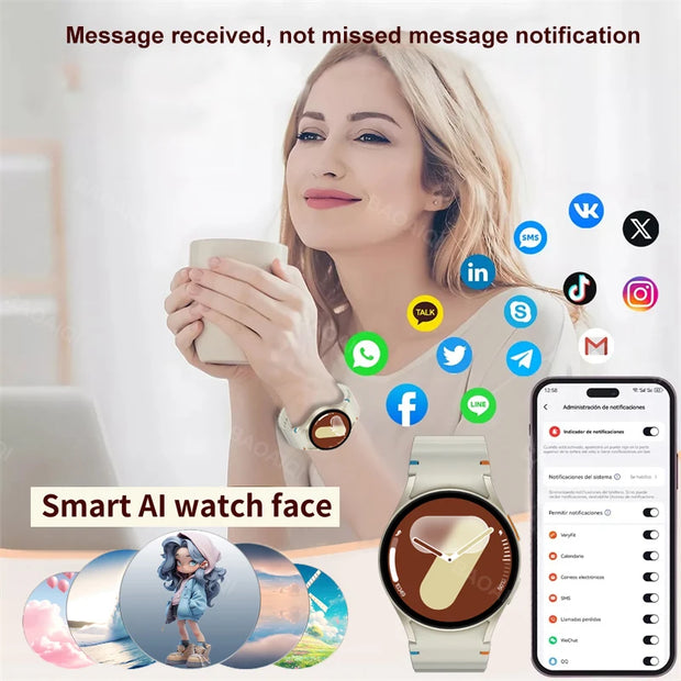 Fashion Galaxy Watch 7 Ultra Smart Watch GPS Sports Track AMOLED Screen HD Bluetooth Call Fitness Tracker Heart Rate Smartwatch