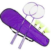 Professional Badminton Rackets Shuttlecocks and Carrying Bag Set Double Badminton Racquet Set Indoor Outdoor Speed Sports