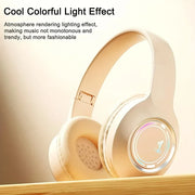 5.2 Cool M3 Headset Bluetooth Earphones Foldable Glowing Card Insertion Stereo Sound Long Battery Life Esports Low Latency