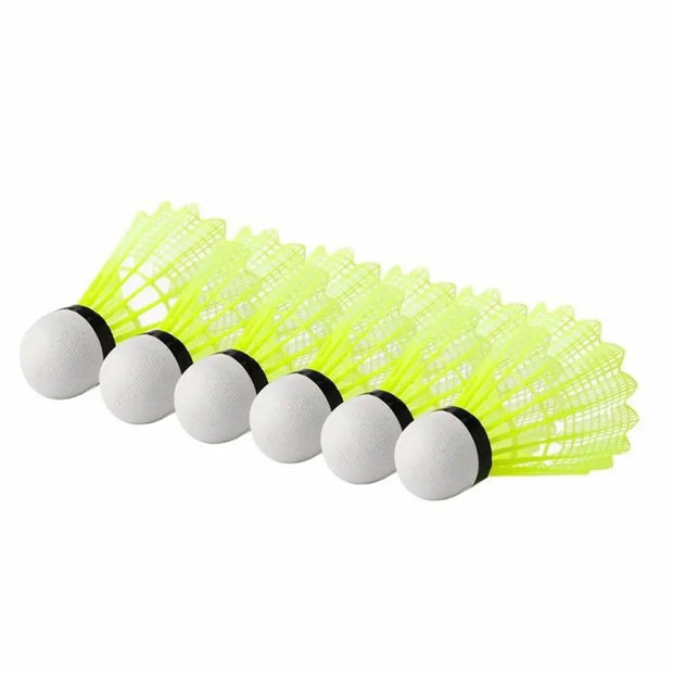 3/6PCS Durable Shuttlecocks Yellow Nylon Shuttlecocks Badminton Shuttlecocks Indoor Outdoor Sports Badminton Training Balls