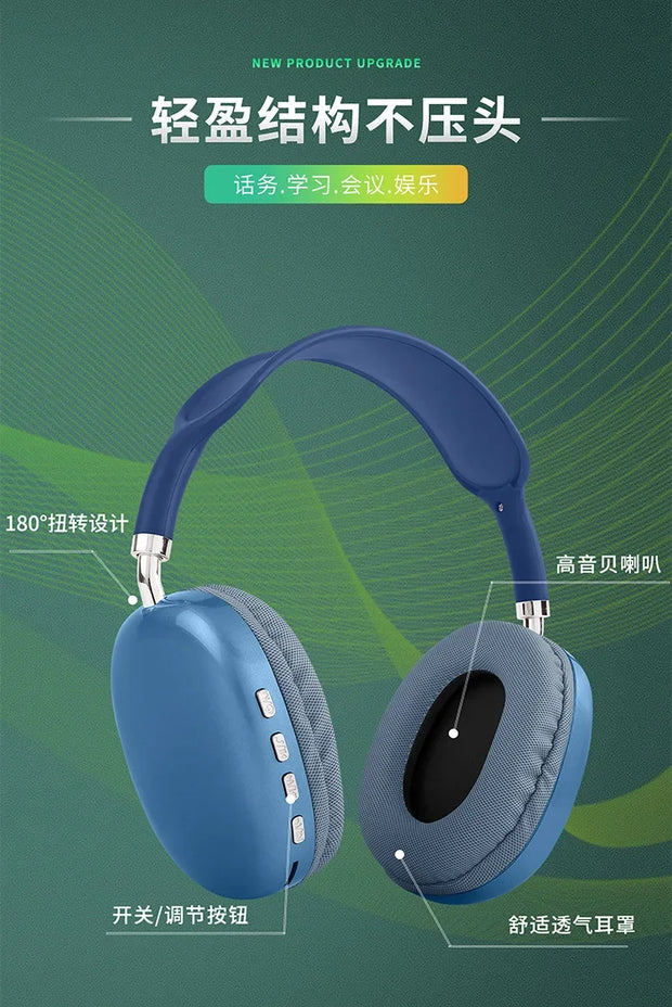 Popular P9 Bluetooth Earphones, Wireless Sports Gaming Earphones, Universal Earphones