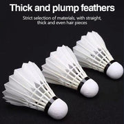 1/3pcs Badminton Balls Shuttlecock White Goose Feather Flying Stability Durable Feather Shuttlecock Ball Outdoor Training