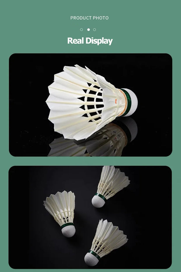 Kawasaki King Kong 100/500 Feather Shuttlecock Badminton For Clubs & Training Racquet Sports Speed 76 77 Durable Badminton Ball