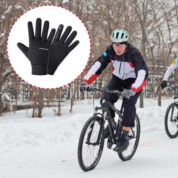 Football Gloves Waterproof Thermal Grip Gloves Outfield Bicycle Cycling Sports Bike Outdoor Player Field Soccer Gloves