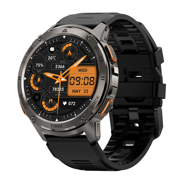 2024 NEW KOSPET TANK T3 Smartwatch For Men Smart watches Women Rugged Military Digital Electronic Bluetooth Waterproof Watch