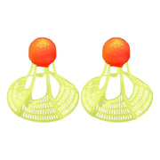 2 Pcs Badminton Shuttlecocks Baseball Practice Lighting Birdies 360-Degree Lighting Badminton Balls For Sports Fitness 배드민턴 제기