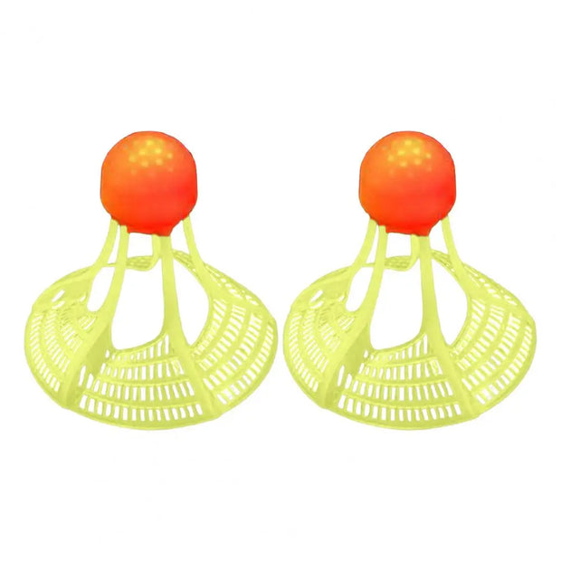 2 Pcs Badminton Shuttlecocks Baseball Practice Lighting Birdies 360-Degree Lighting Badminton Balls For Sports Fitness 배드민턴 제기