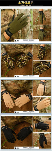 Tactical Gloves Men's Lightweight Breathable Hiking Gloves Outdoor Cycling Fishing Sports Non-Slip Women Full Finger Gloves