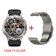 Original KOSPET TANK T3 Smart Watch For Men Military Smartwatch Women Digital Fitness Watches AMOLED AI Voice AOD Bluetooth