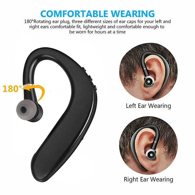 V9 earphones Handsfree Business Bluetooth Headphone With Mic Wireless Bluetooth Headset For Drive Noise Reduction