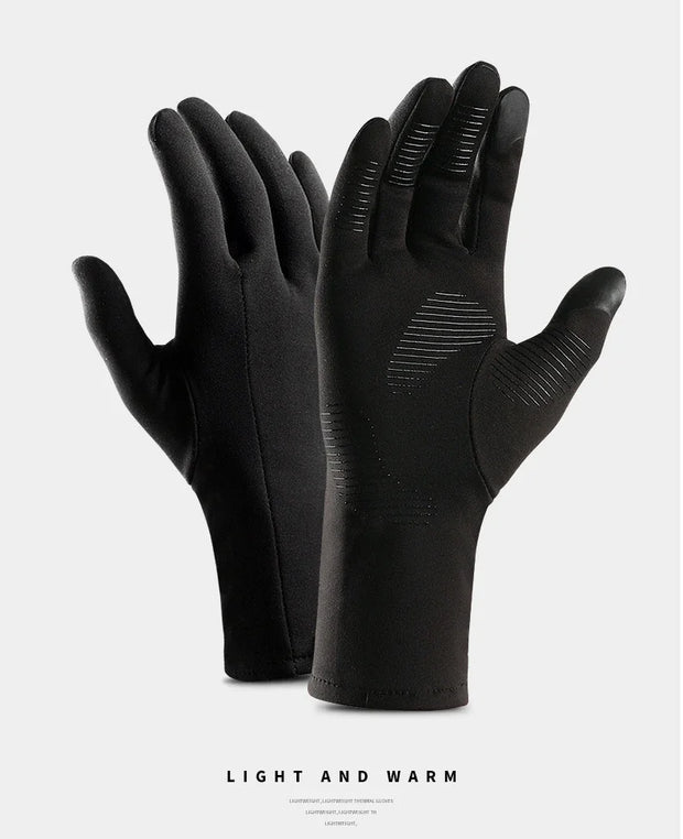 Autumn Winter Cold-proof Running Gloves Windproof Non-slip Keep Warm Touch Screen Outdoor Sports Cycling Gloves Men And Women