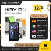 HiBy R4 ES9018Q2M*4 Android12 HiFi Music Player MP3 Audio Bluetooth WiFi DSD256 MQA 16x USB DAC Headphone AMP 11hr 4.7'' OPA1652