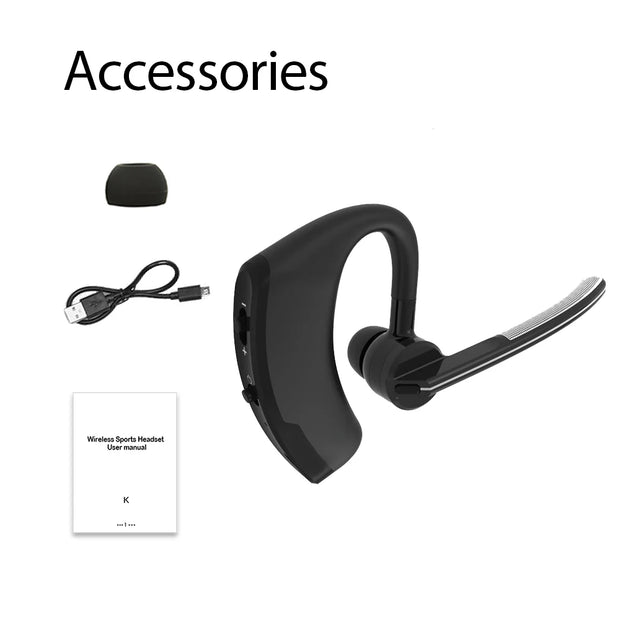 V9 earphones Handsfree Business Bluetooth Headphone With Mic Wireless Bluetooth Headset For Drive Noise Reduction