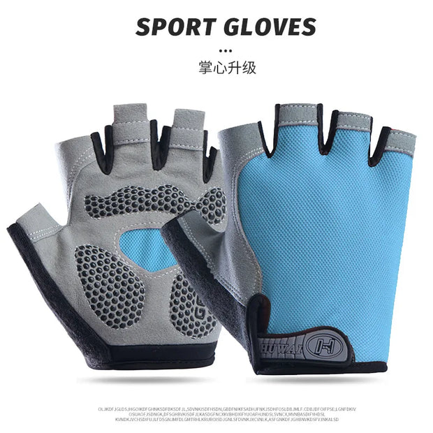 Motorcyclist Gloves for Men Women Cycling Gym Yoga Fitness Training and Exercise Summer Sun Protection Elastic Fingerless Gloves