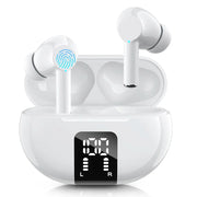 Wireless Earphone Bluetooth 5.3 Headphone 60H Playback LED Power Display Ear Buds Mic Noise Cancellation Stereo Sound Earphones