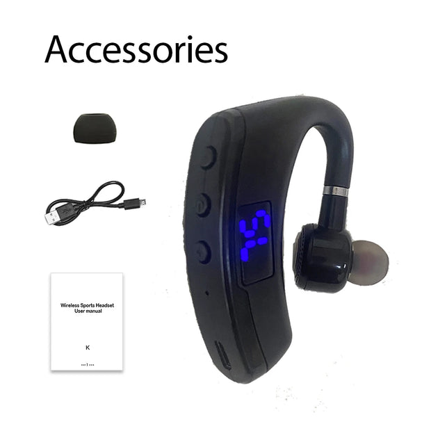 V9 earphones Handsfree Business Bluetooth Headphone With Mic Wireless Bluetooth Headset For Drive Noise Reduction