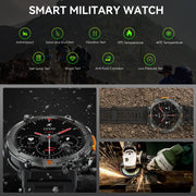 EIGIIS KE3 Bluetooth Call Smart Watch Men Full Touch Screen Health Monitor Clock With Flashlight Men SmartWatch For IOS Android