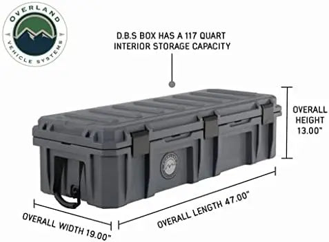 117 Quart Dry Storage Box, Overland Storage Case, Off Road Storage Case, Waterproof