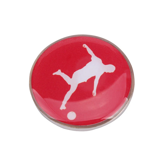 1Pc Sports Football Pattern Pick Edge Referee Side Toss Coin for Kids Adults Soccer Football Volleyball Table Tennis