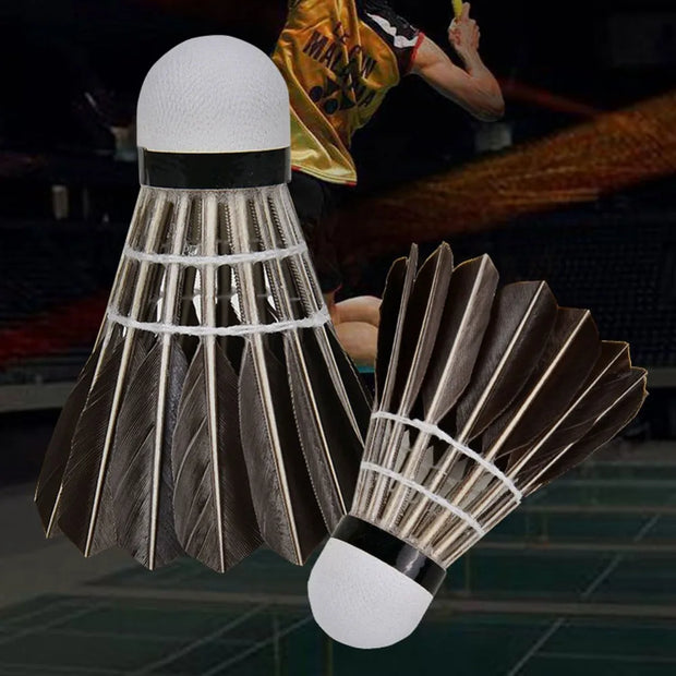 Professional Black Goose Feather Badminton Durable Badminton Shuttlecock Badminton Accessories Sports Entertainment Supplies