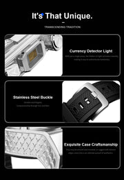 men's smartwatch, Bluetooth call tracker, military sports waterproof watch, digital fitness tracker smartwatch, LED flashlight