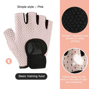 REXCHI Half Finger Sport Training Gloves Non-slip Breathable Fitness Gloves Outdoor Cycling Gloves Indoor Sports Protective Gear