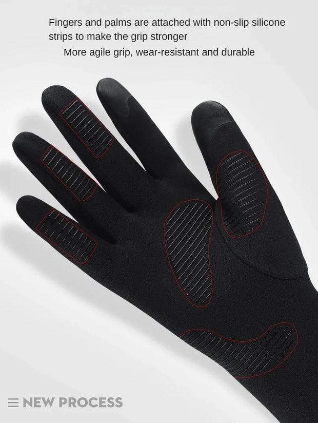 Autumn Winter Cold-proof Running Gloves Windproof Non-slip Keep Warm Touch Screen Outdoor Sports Cycling Gloves Men And Women