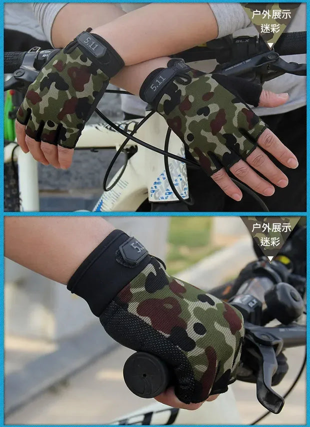 Tactical Gloves Men's Lightweight Breathable Hiking Gloves Outdoor Cycling Fishing Sports Non-Slip Women Full Finger Gloves