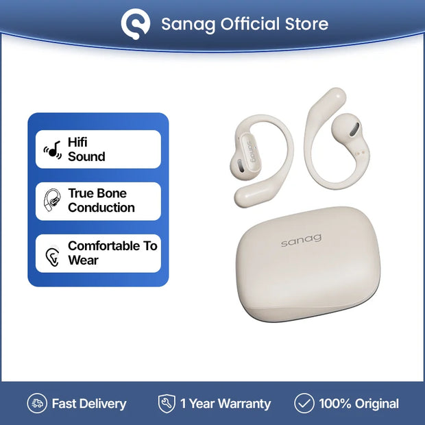 Sanag G6S Open Ear Bluetooth Earphone Ear Hook OWS Wireless Headphone HiFi Sound TWS Headset Sport Running Earbuds for Sport