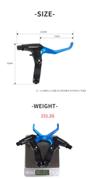 1 Pair High Quality Ultralight Aluminum Alloy Bicycle BMX Brake Handle MTB Mountain Bike Cycling Brake Levers V/Disc Brake Lever