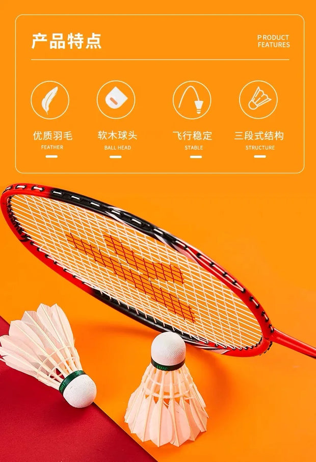 Kawasaki King Kong 100/500 Feather Shuttlecock Badminton For Clubs & Training Racquet Sports Speed 76 77 Durable Badminton Ball