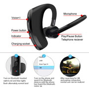 V9 earphones Handsfree Business Bluetooth Headphone With Mic Wireless Bluetooth Headset For Drive Noise Reduction