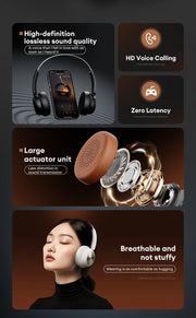 Choice Lenovo Th66 Wireless Bluetooth 5.4 Headphones HD Lossless Sound Movie Mode Headset Trendy Accessories Earbuds New