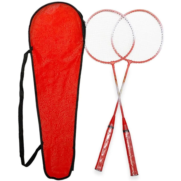 Professional Badminton Rackets Shuttlecocks and Carrying Bag Set Double Badminton Racquet Set Indoor Outdoor Speed Sports