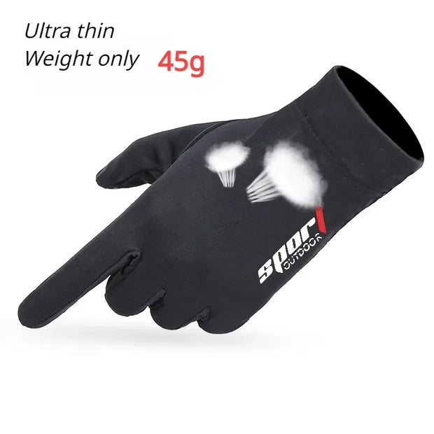 Summer Men Women Gloves Fishing Cycling Ice Silk Breathable Elastic Sun Protection Touchscreen Fitness Sports Driving Gloves