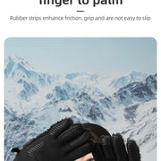 ROCKBROS Winter Cycling Gloves Windproof Thermal Warm Fleece Gloves Heat Insulated Gloves Men Women Outdoor Sports Skiing Gloves