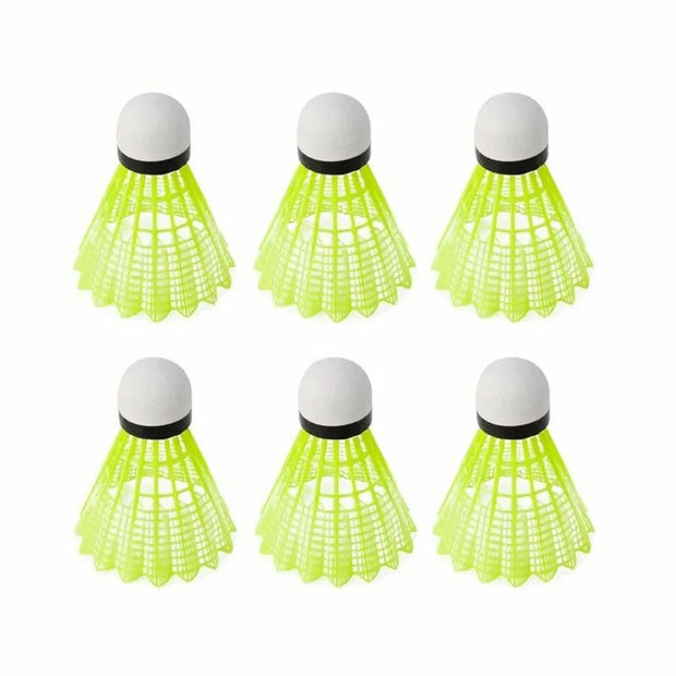 3/6PCS Durable Shuttlecocks Yellow Nylon Shuttlecocks Badminton Shuttlecocks Indoor Outdoor Sports Badminton Training Balls