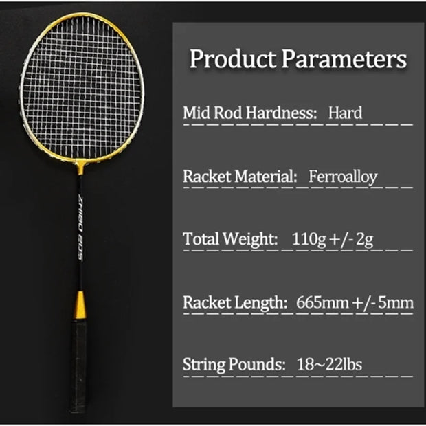 Original By Beginners Badminton Set 2pcs Professional Training Durable Leisure Sports Racquet