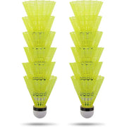 3/6PCS Durable Shuttlecocks Yellow Nylon Shuttlecocks Badminton Shuttlecocks Indoor Outdoor Sports Badminton Training Balls