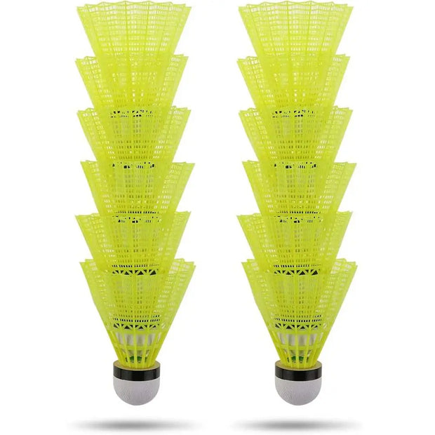 3/6PCS Durable Shuttlecocks Yellow Nylon Shuttlecocks Badminton Shuttlecocks Indoor Outdoor Sports Badminton Training Balls