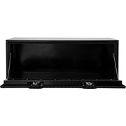 1702510 Black Steel Truck Tool Box With Aluminum Diamond Tread Door, 18 x 18 x 48 Inch, Made In The USA, Truck Box