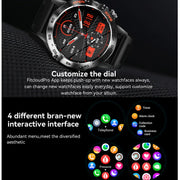 Smart Watch Bluetooth Call For Men Sports Outdoor Waterproof Watches Custom Dials Real Heart Rate Monitoring Man Smartwatch