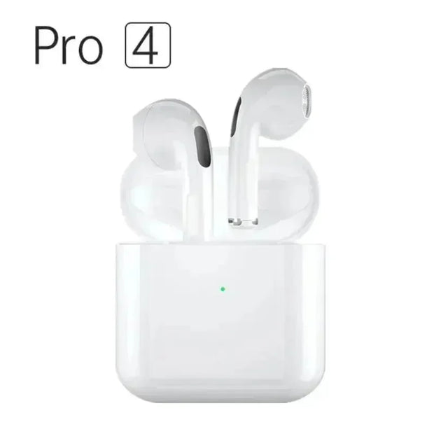 Pro 4 TWS Wireless Headphones Earphone Bluetooth Compatible 5.0 Waterproof Headset with Mic for iOS Android PC Gaming Earbuds