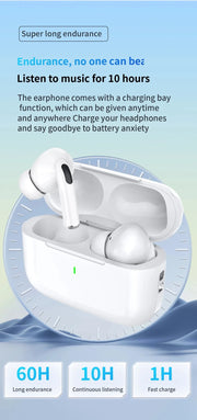 2024 New Air Pro True Wireless Bluetooth Earphones Headphones HiFi Sound Low Latency Noise Reduction Earbuds for IPhone Android