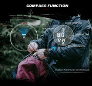 NORTH EDGE APLS Men's Carbon fiber Digital Watch Shock Militray Sports Super Light Outdoor Compass Waterproof 50M Wristwatches